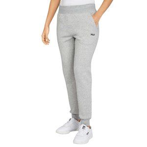 FILA Womens Fleece Heavyweight Jogger Pant - Gray - Small